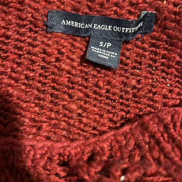 American Eagle Outfitters Maroon Knitted Sweater - Picture 5 of 5